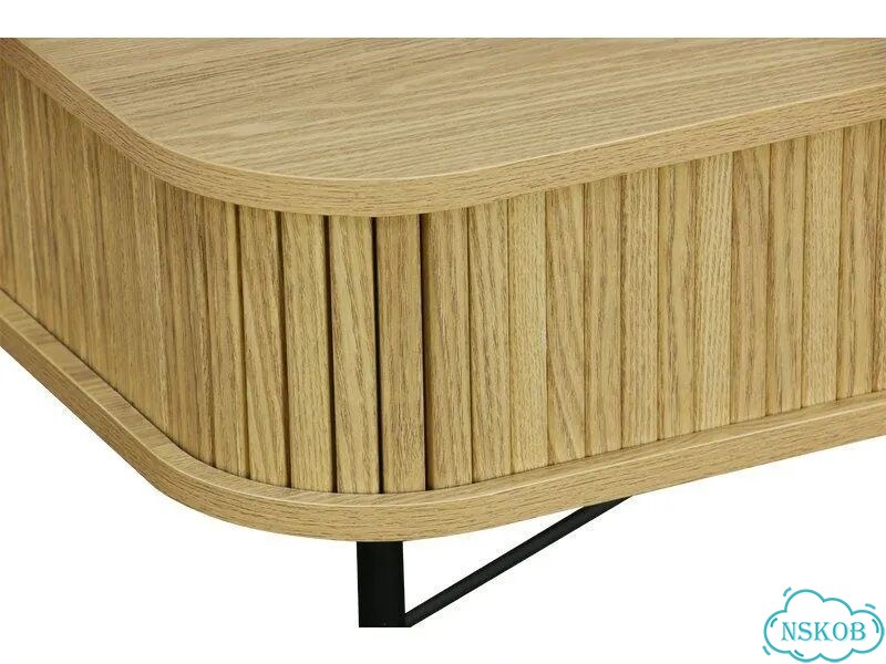 Консоль Рико 120x60 Древесный натуральный/Черный фото 9