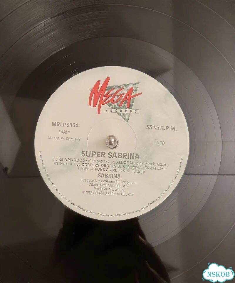 Винил Sabrina - Super Sabrina Оригинал Редкий фото 5