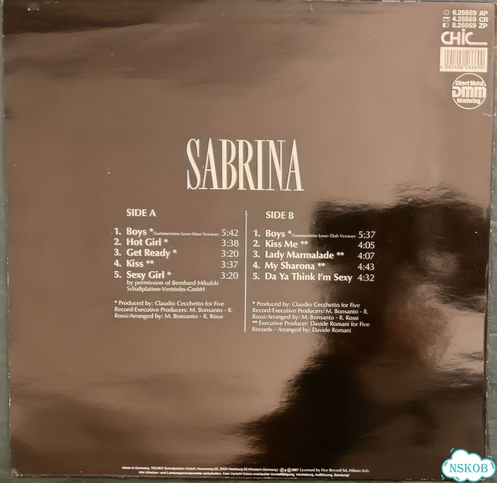 Винил Sabrina - Sabrina Оригинал Редкий фото 2