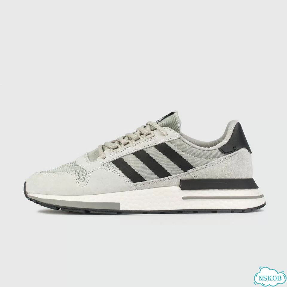 Кроссовки Adidas ZX 500 Boost Wmns Grey / Black Str./ White фото 1