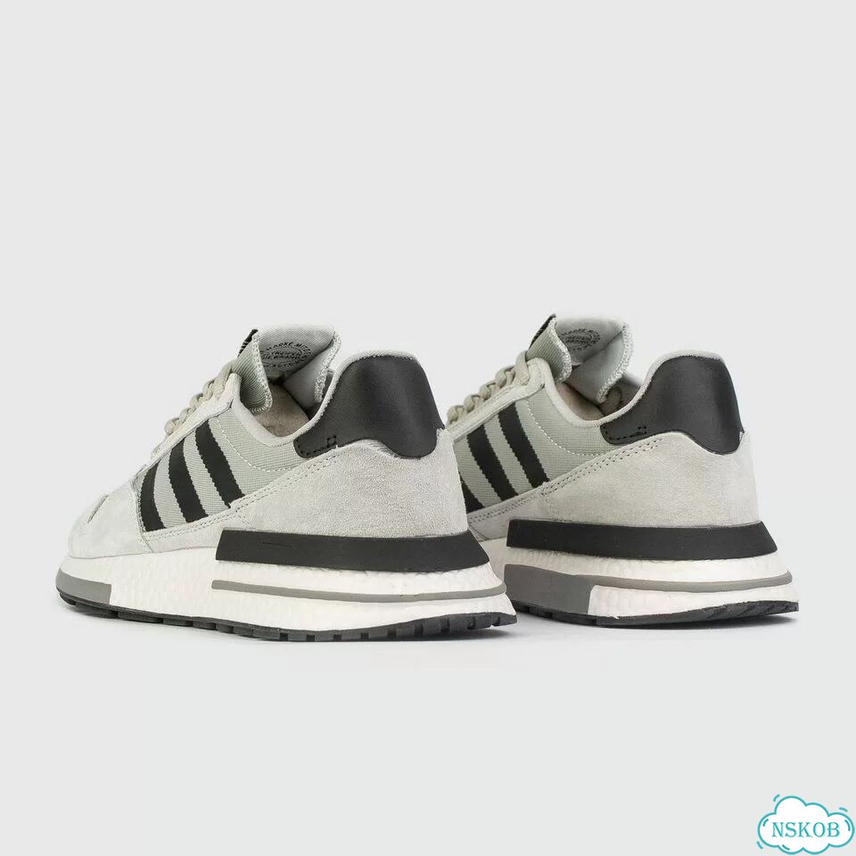 Кроссовки Adidas ZX 500 Boost Wmns Grey / Black Str./ White фото 3