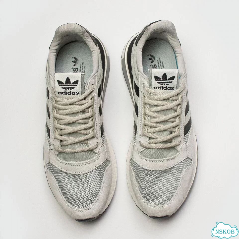Кроссовки Adidas ZX 500 Boost Wmns Grey / Black Str./ White фото 6