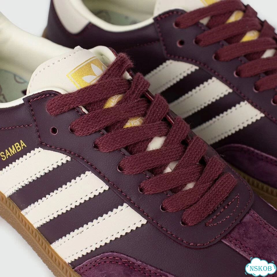 Кроссовки Adidas Samba OG Maroon фото 5