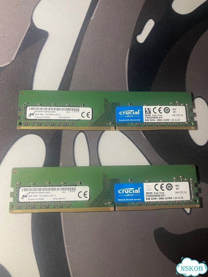 Оперативная память Crucial ddr4 16gb (2x8Gb) фото 1