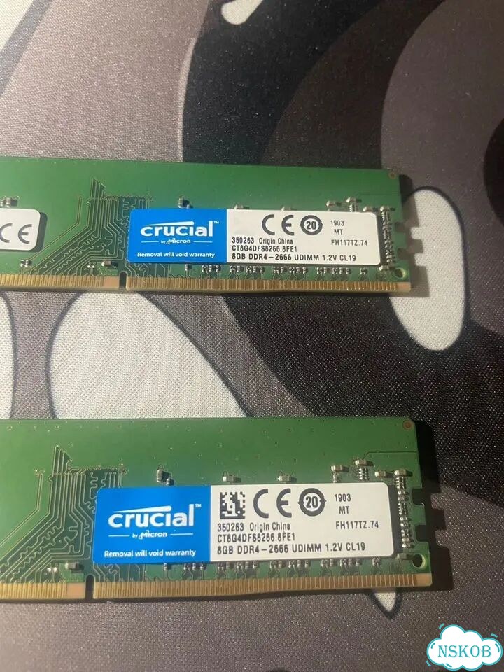 Оперативная память Crucial ddr4 16gb (2x8Gb) фото 2