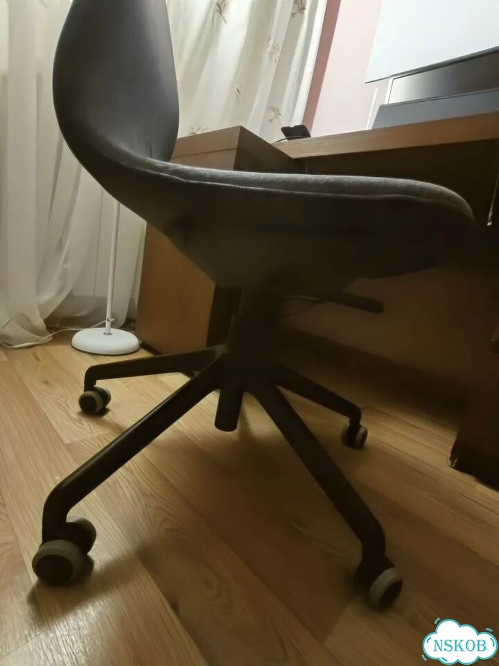 IKEA Офисное кресло, Gunnared dark grey/black фото 5