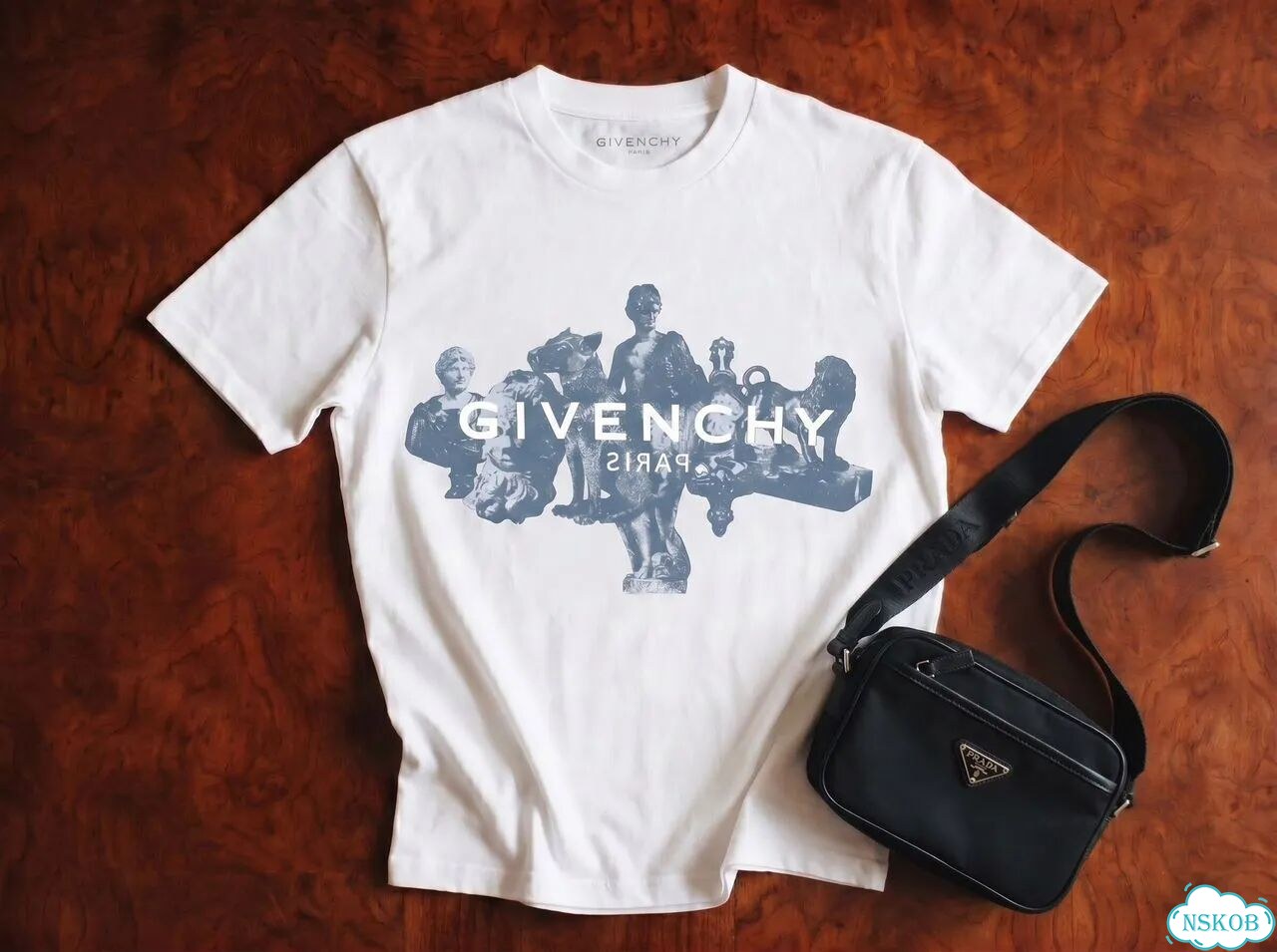 Футболка Givenchy Paris белая фото 2