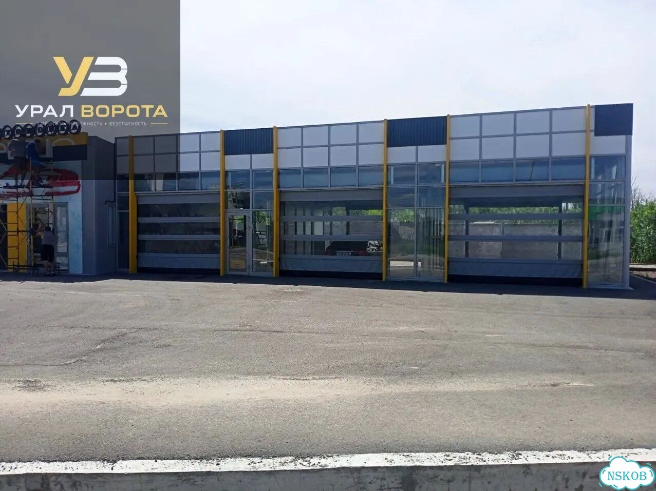 Автоматические ворота пвх для частных объектов фото 3
