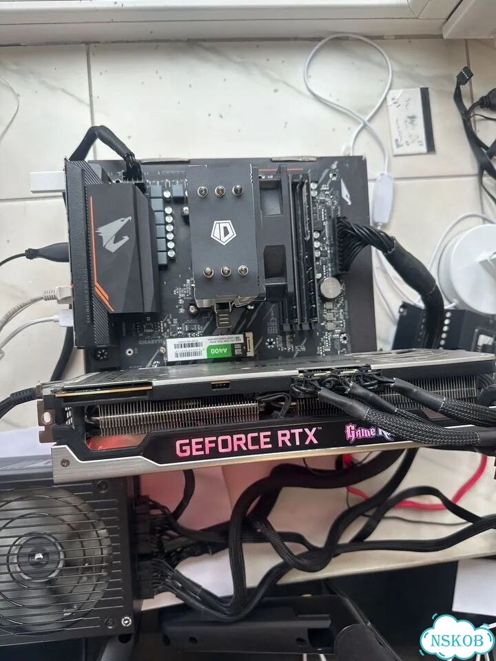 Комплект b550m aorus elite am4 5600xt ddr4 16gb фото 1