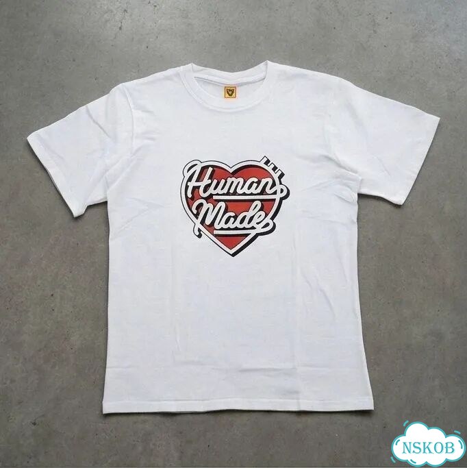 Футболка мужская Human Made белая Logo Love streetwear vintage AC0071 фото 2