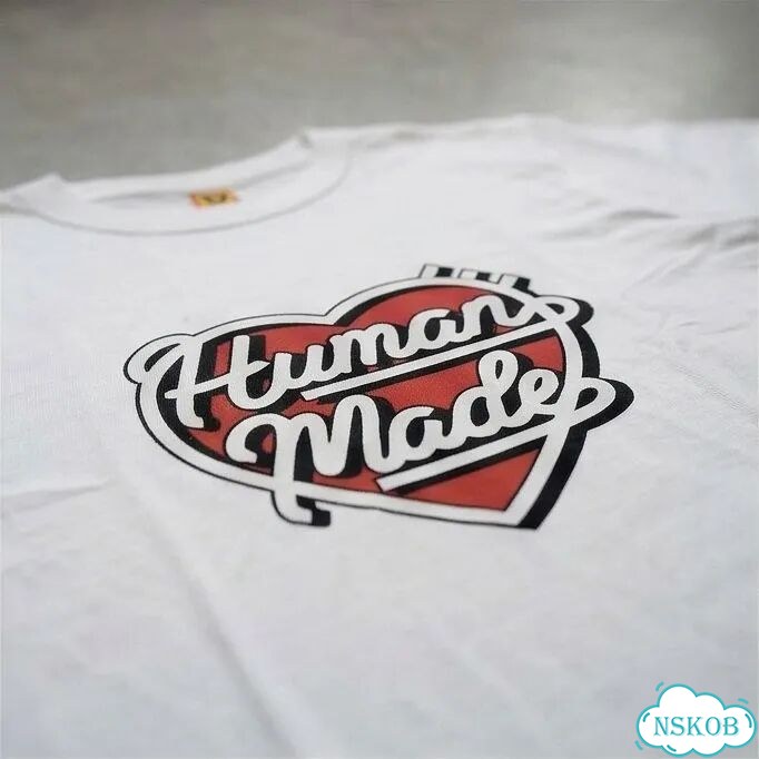 Футболка мужская Human Made белая Logo Love streetwear vintage AC0071 фото 3