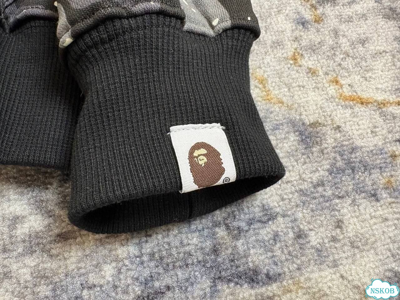 Camo Зип tiger худи Черный Space Bape фото 7