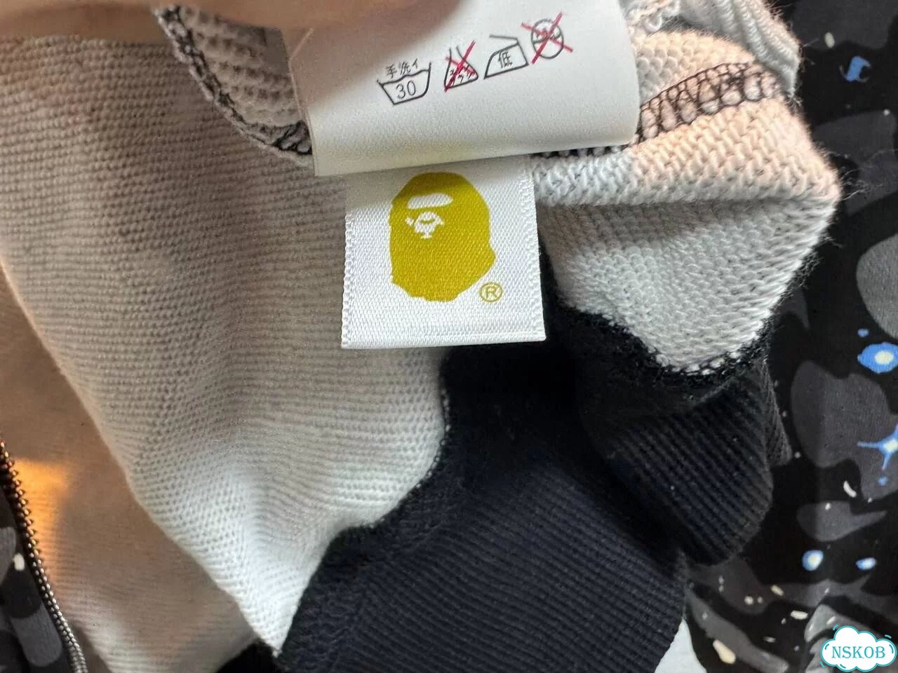 Camo Зип tiger худи Черный Space Bape фото 8