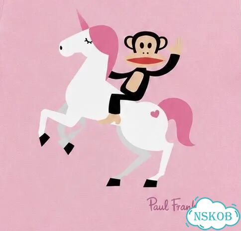 Paul Frank футболка женская розовая единорог фото 2