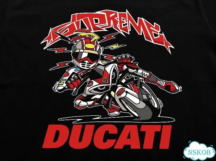 Лонгслив черный Supreme x Ducati bike tee streetwear vintage unisex DAC0240 фото 3