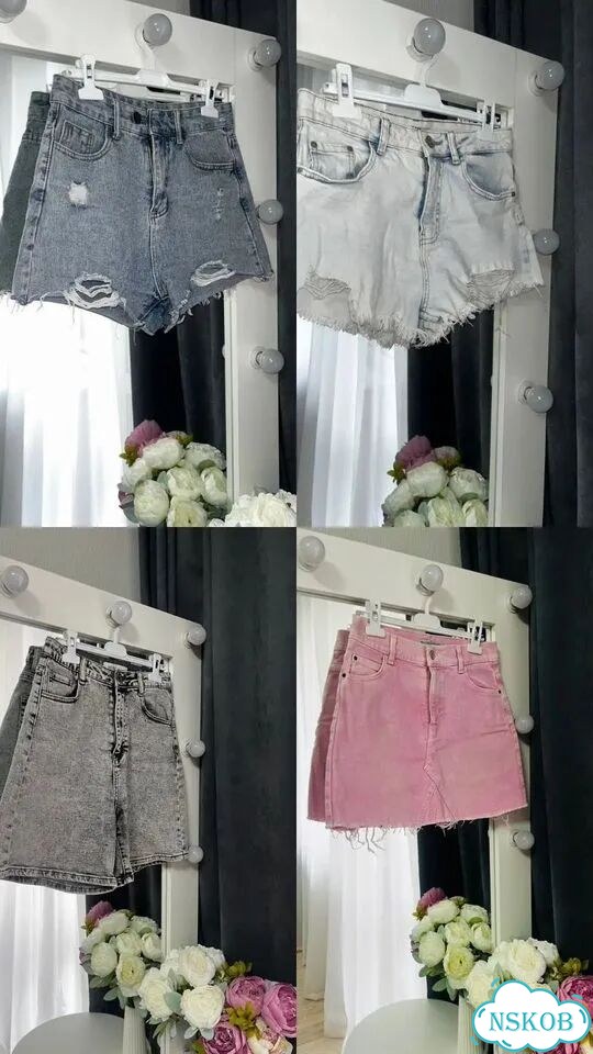 Шорты женские джинсовые фото 1