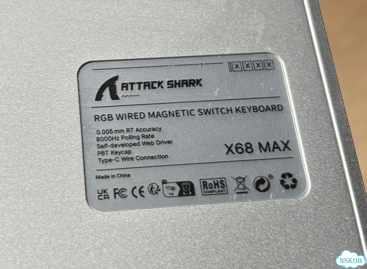 Магнитная клавиатура Attack Shark X68MAX HE фото 3