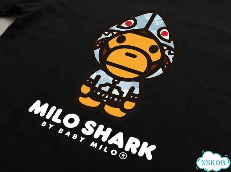 Лонгслив черный Bape ss26 Camoiflage Shark Hatshirt Monkey streetwear vintage unisex DAC0222 фото 3
