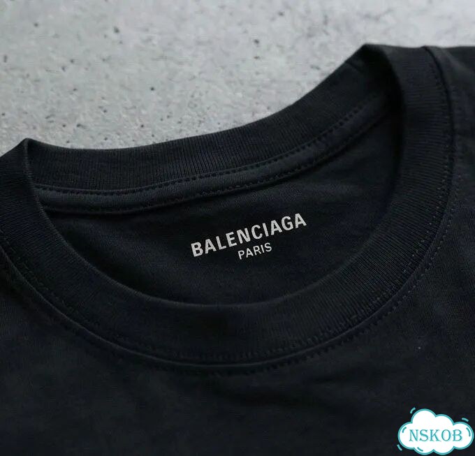 Футболка мужская Balenciaga черная Tell us about luxury archive type AC0017 фото 5