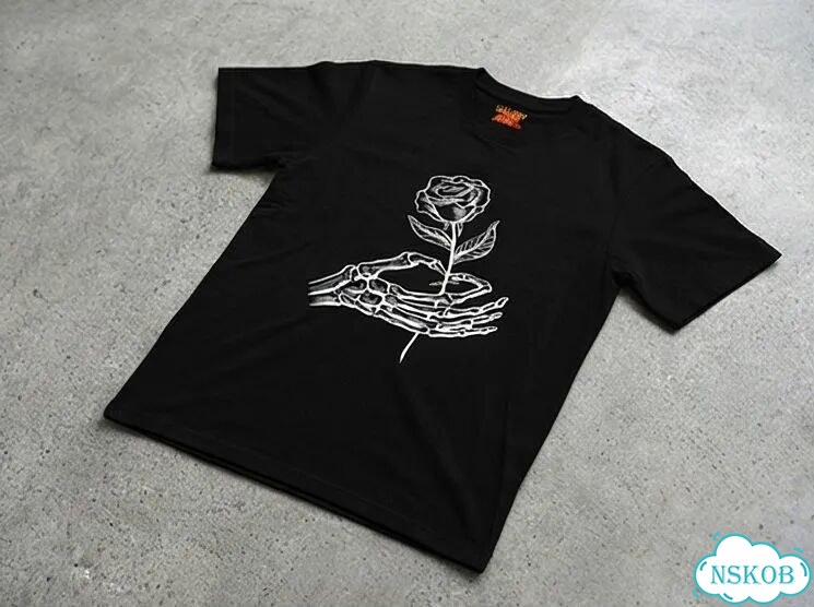 Футболка мужская черная Gallery Dept Skeleton Beach streetwear vintage AC0140 фото 3