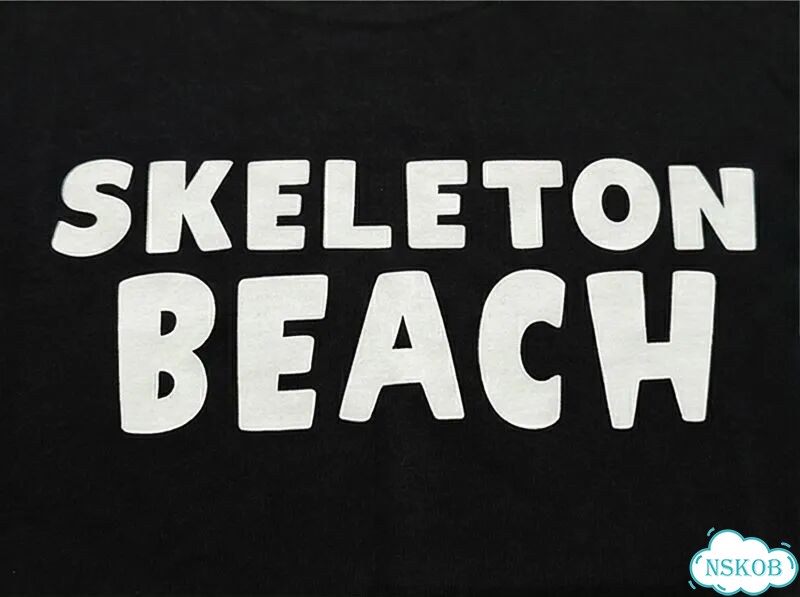 Футболка мужская черная Gallery Dept Skeleton Beach streetwear vintage AC0140 фото 6