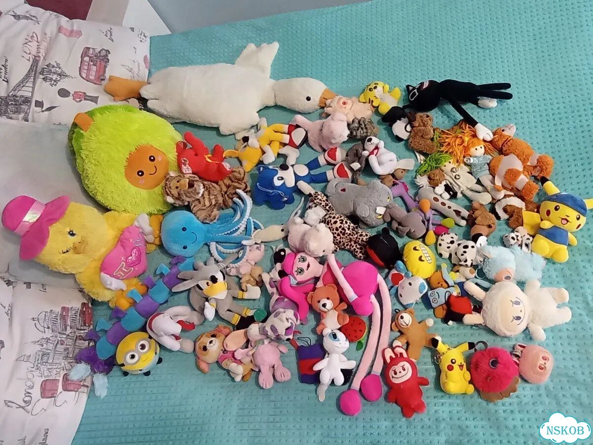 Мягкие игрушки большим пакетом фото 1