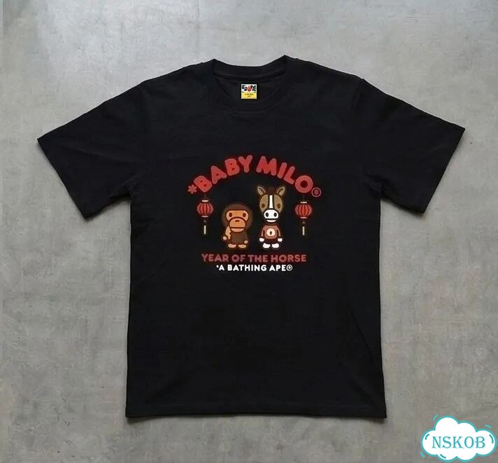 Футболка черная Bape Baby Milo streetwear vintage unisex DAC0064 фото 1