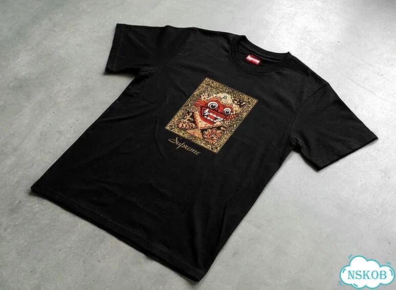 Футболка мужская Supreme черная ss21 week 14 Barong Patch streetwear vintage AC0104 фото 2