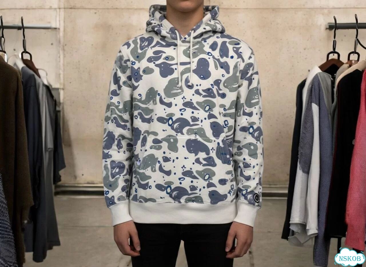 Space худи белый Camo Зип Bape tiger фото 1