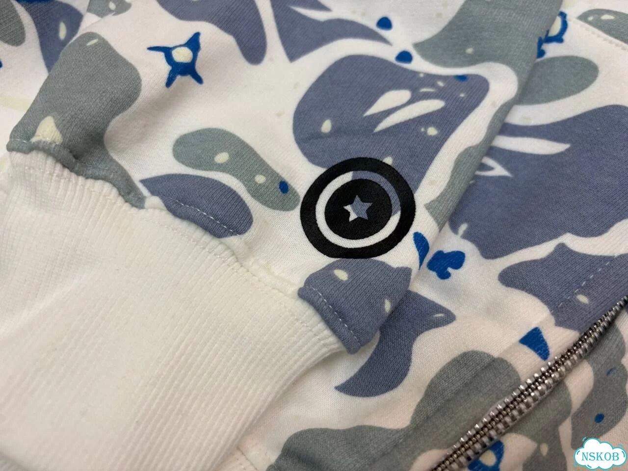 Space худи белый Camo Зип Bape tiger фото 7