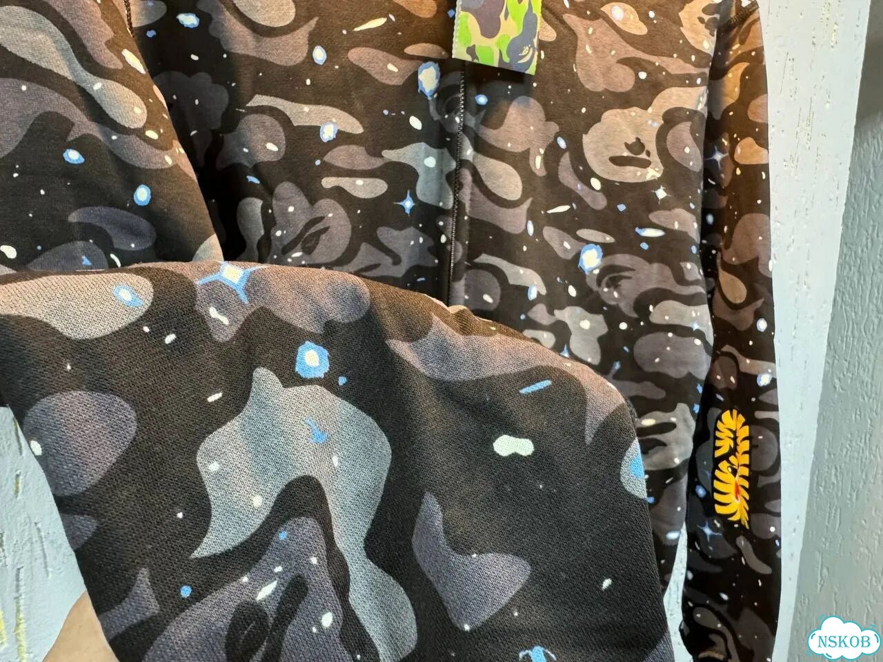 Bape худи Space Camo tiger Черный Зип фото 9