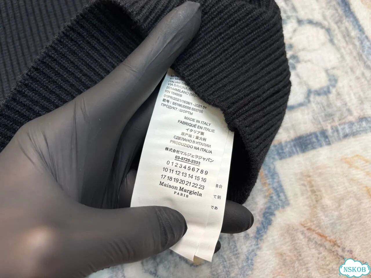 Свитер Черный Margiela Maison фото 5