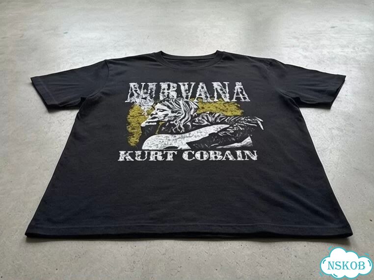 Футболка мужская черная Nirvana Kurt Cobain streetwear vintage AD0036 фото 3