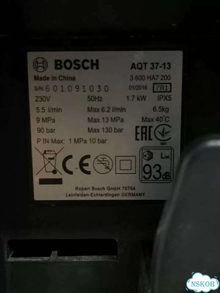Минимойка Bosch AQT 37-13 фото 3