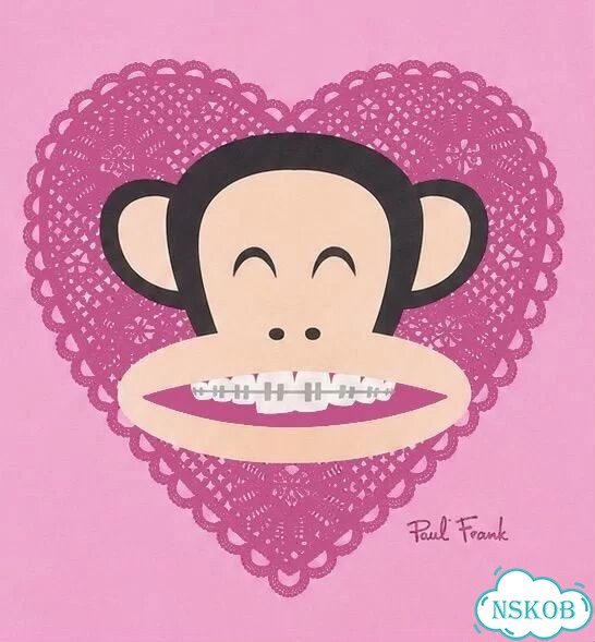 Футболка Paul Frank Женская нежно-розовая baby tee фото 2