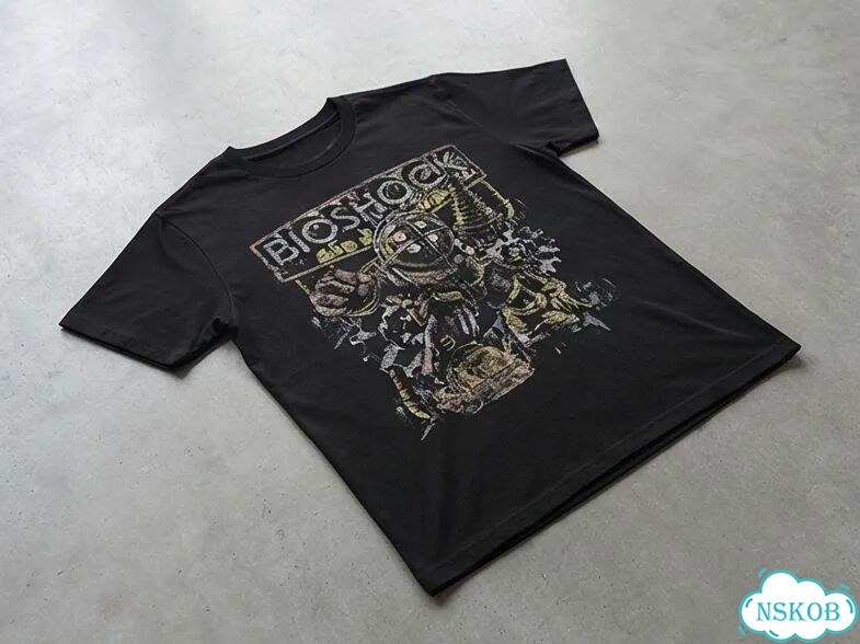 Футболка черная Bioshok streetwear vintage unisex DAD0047 фото 2