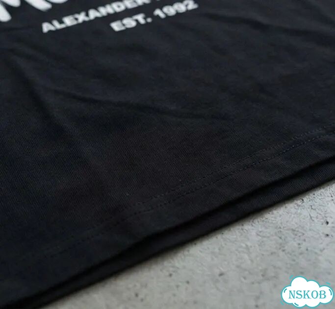 Футболка черная Alexander McQween luxury archive unisex DAC0028 фото 4