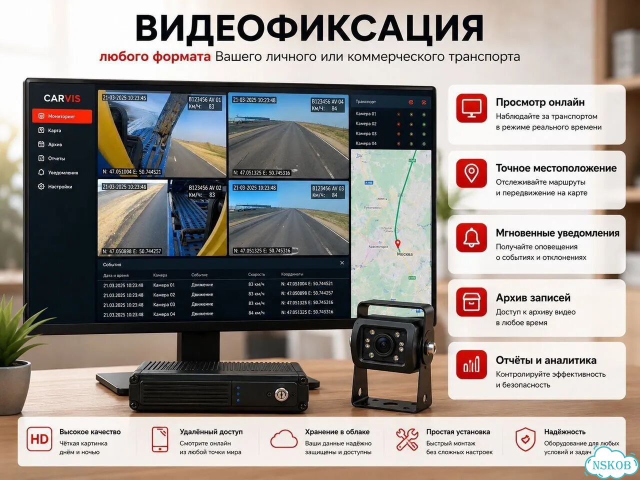 Видеонаблюдение для авто фото 4