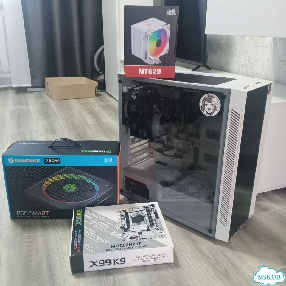Игровой пк белый X99 E5 DDR4 фото 1