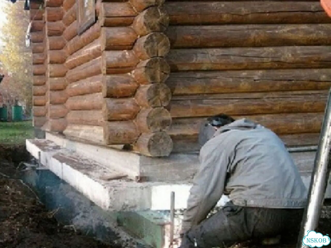 Подъем домов, ремонт фундамента, замена венцов фото 9