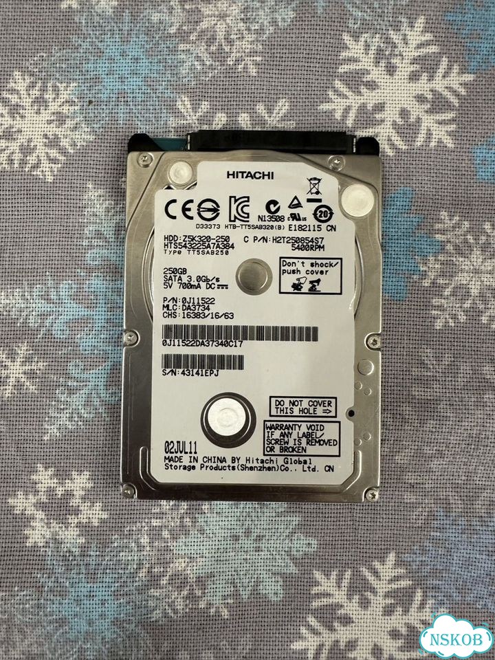 Жесткий диск Hitachi 2.5 250gb фото 1