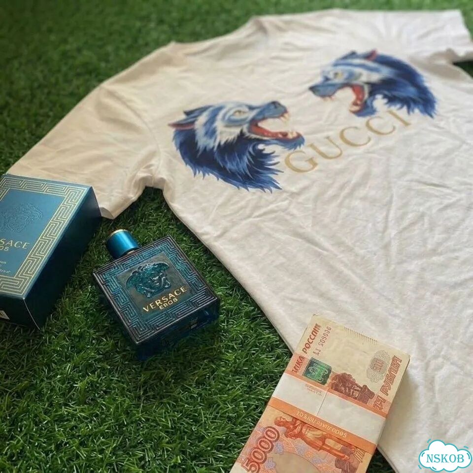 Футболка gucci wolf фото 2