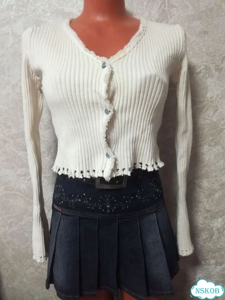 Эстетика Grunge/Y2k укороченный кардиган фото 1