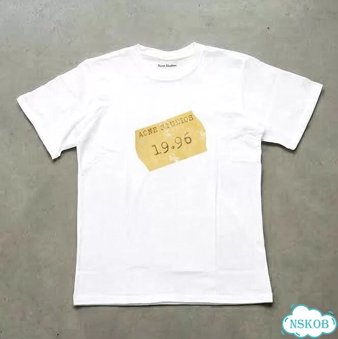 Футболка белая Acne Studios 19.96 streetwear vintage unisex DAC0083 фото 1
