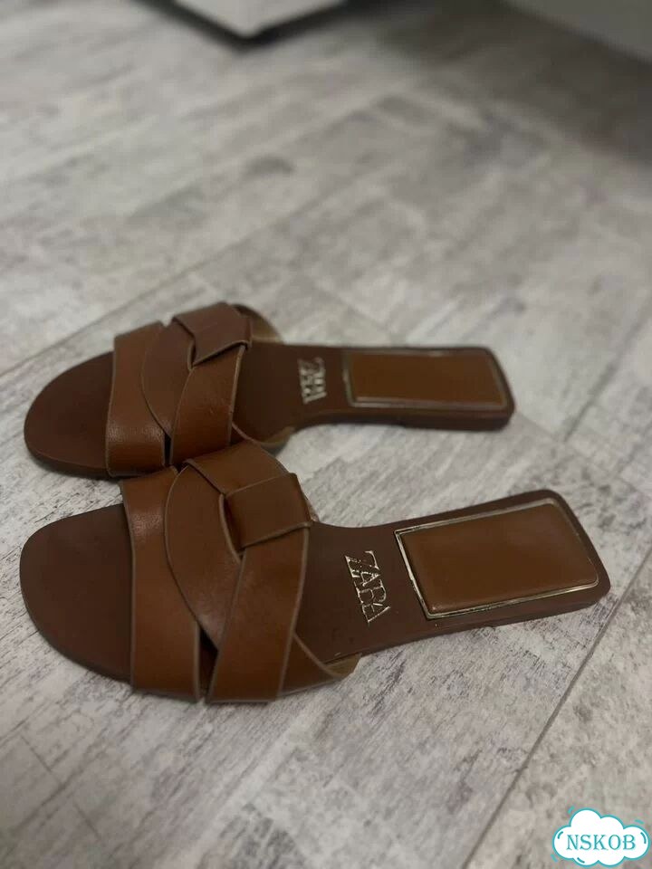 Шлепки zara фото 1