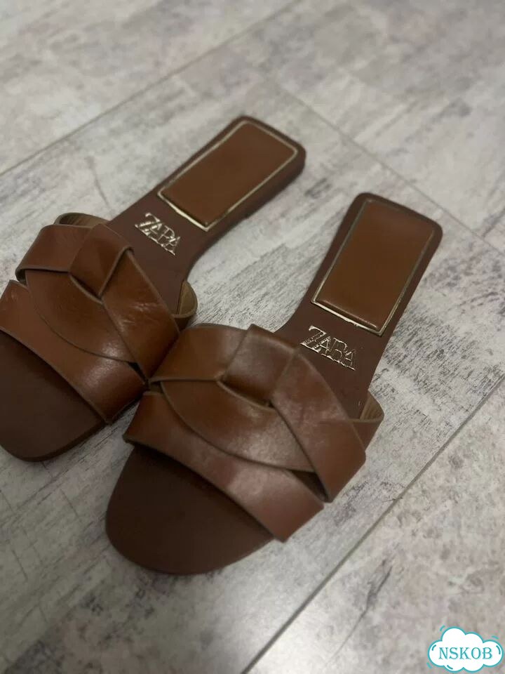 Шлепки zara фото 2