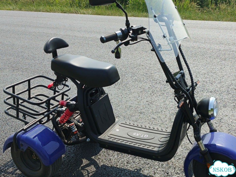 Электроскутер-трицикл CityCoCo trike classic GT X5 фото 3