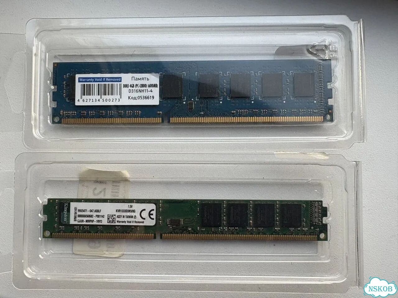 Оперативная память Dimm DDR3 8Gb + 4Gb фото 1