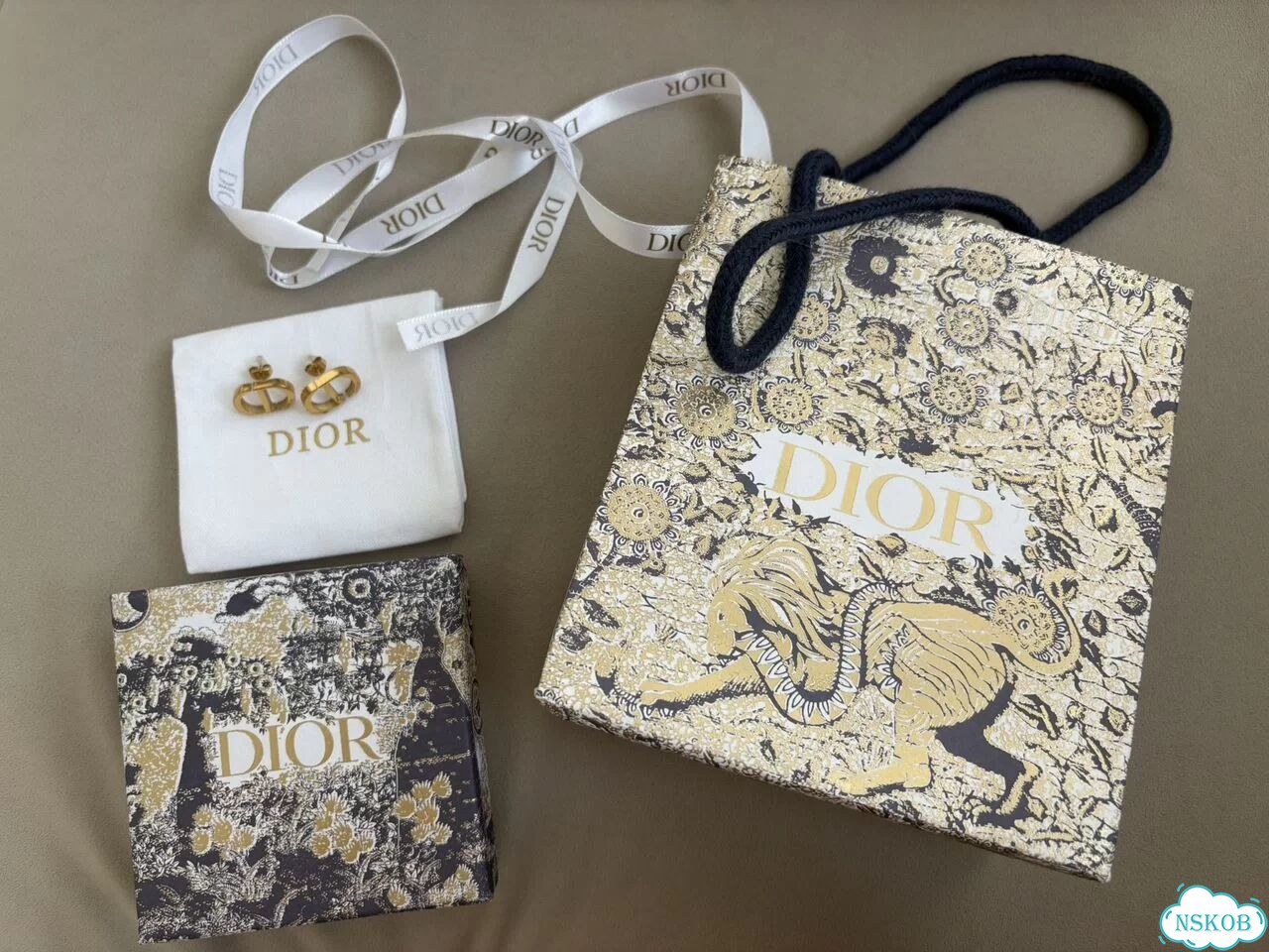 Пусеты Dior vintage оригинал фото 4