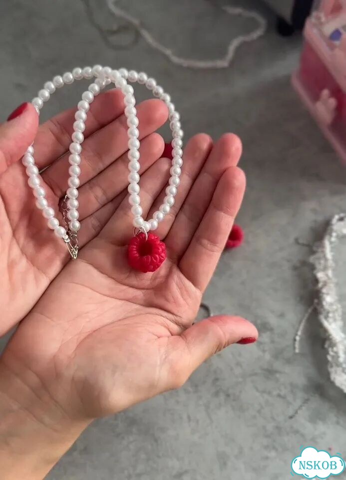 Сет малина подвеска для украшений 3 шт фото 3